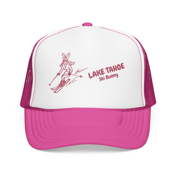 Lake Tahoe, California Ski Bunny Foam Trucker Hat