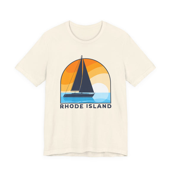Rhode Island T Shirt - Retro Sailboat Rhode Island Tee