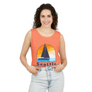 Seattle, Washington Sailboat Tank Top | Comfort Colors 100% Cotton-7