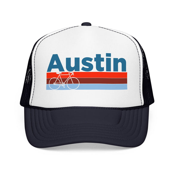 Kids Austin, Texas Trucker Hat Foam Bike - Youth Snapback