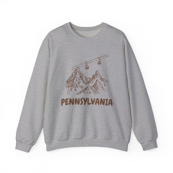 Pennsylvania Mountain Gondola Sweatshirt, Travel Graphic