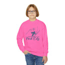 Park City, Utah Youth Crewneck Sweatshirt - Snow Ski Unisex Kid's Park City, Utah Sweatshirt-11