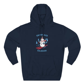 Buy navy Premium Snowmass, Colorado Skiing Snowman Hoodie