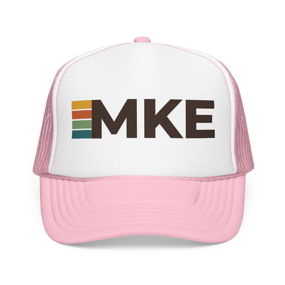 Milwaukee, Wisconsin Trucker Hat - MKE Abbr retro cap