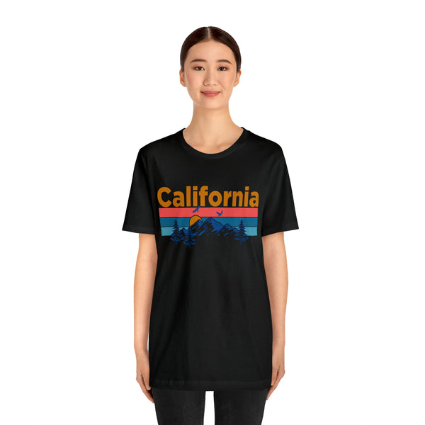 California T-Shirt - Mountain Sunset Unisex California Shirt