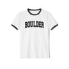 Boulder, Colorado Cotton Ringer Graphic Tee - Unisex Boulder T Shirt, Vintage Style Tee, Men's/Women's Tee