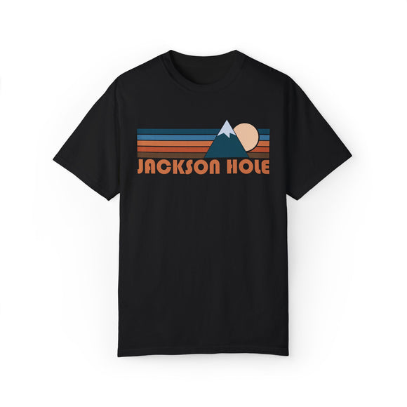Jackson Hole, Wyoming Graphic Tee, Comfort Colors Retro Unisex Jackson Hole T shirt, Mountain Adventure Shirt