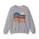Vail, Colorado Sweatshirt Retro Mountains, Vail Unisex Graphic Crewneck-2
