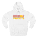 Premium West Virginia Hoodie - Retro Sun Unisex Sweatshirt-2