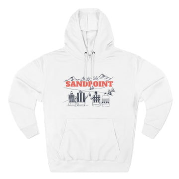 Premium Sandpoint, Idaho Après-ski Hoodie - Unisex Sweatshirt