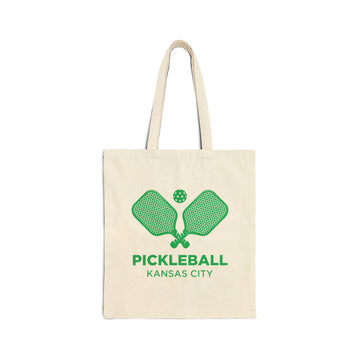 Kansas City, Missouri Cotton Canvas Pickleball Kansas City Tote Bag