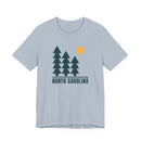 North Carolina T Shirt - Retro Trees North Carolina Tee-3