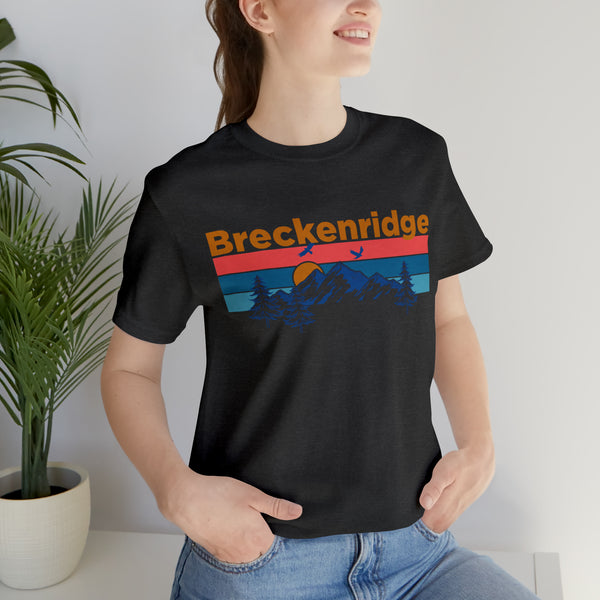 Breckenridge, Colorado Shirt - Mountain Sunset Unisex Breckenridge T-Shirt
