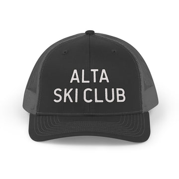 Alta, Utah Snapback Trucker Cap - Embroidered Alta Hat