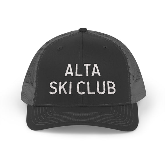 Alta, Utah Snapback Trucker Cap - Embroidered Alta Hat