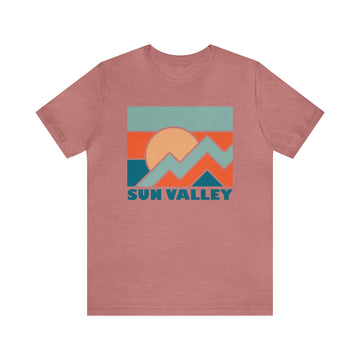 Buy heather-mauve Sun Valley, Idaho T-Shirt - Retro Unisex Sun Valley Shirt