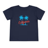 California Toddler T-Shirt - Retro Palm Tree Unisex Toddler California Shirt