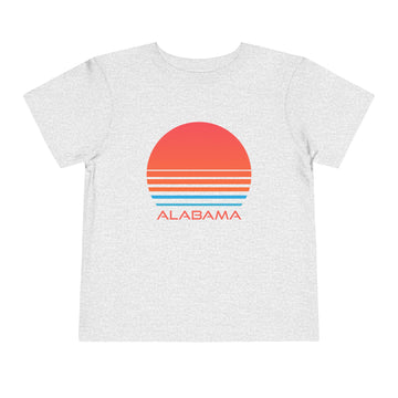 Buy athletic-heather Copy of Alabama Toddler T-Shirt - Retro 80s Unisex Toddler Alabama Shirt