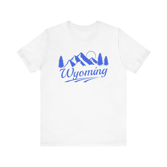 Wyoming T-Shirt - Retro Mountain Unisex Wyoming Shirt
