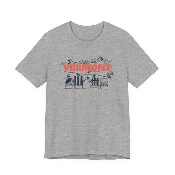 Vermont Après-ski T-Shirt - Vintage Mountain Graphic Tee