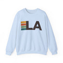Los Angeles, California LA Retro Stripe Sweatshirt-4