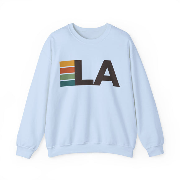 Los Angeles, California LA Retro Stripe Sweatshirt