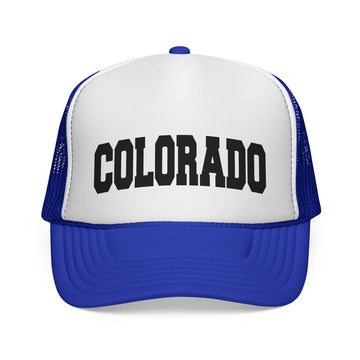 Buy royal Colorado Retro Collegiate Style Trucker Hat
