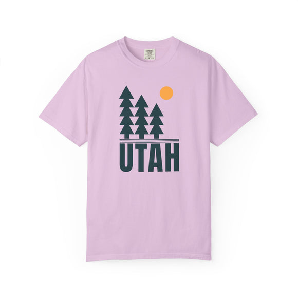 Utah T Shirt, Comfort Colors Cotton 100% Cotton Trees Tee