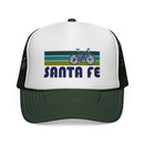 Santa Fe, New Mexico Retro Bike Trucker Hat - Vintage Style Santa Fe Cap-3