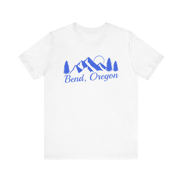 Buy white Bend, Oregon T-Shirt - Retro Mountain Unisex Bend Shirt