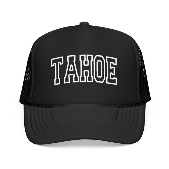 Lake Tahoe, California Trucker Hat — Vintage College Foam Mesh Lake Tahoe Cap