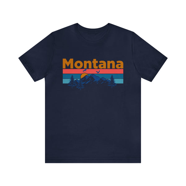 Montana T-Shirt - Mountain Sunset Unisex Montana Shirt