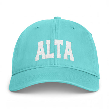 Buy chalky-mint Alta, Utah Washed Baseball Cap - Vintage Coastal Comfort Colors