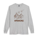 Wyoming Long Sleeve T-Shirt - Ski Mountain Gondola-2