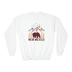 New Mexico Youth Sweatshirt - Unisex Kid's New Mexico Crewneck Sweatshirt