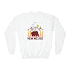 New Mexico Youth Sweatshirt - Unisex Kid's New Mexico Crewneck Sweatshirt