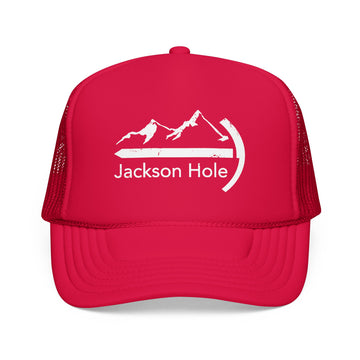 Jackson Hole, Wyoming Trucker Hat - Foam Boulder Cap - 0