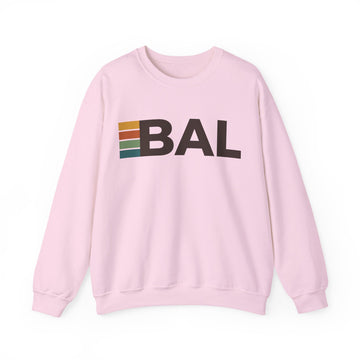 Buy light-pink Baltimore, Maryland BAL Retro Stripe Sweatshirt