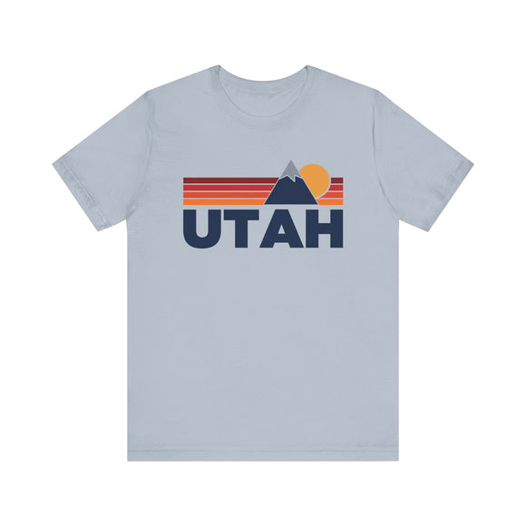 Retro Utah T-shirt, Mountain Tee, Vintage Utah Unisex Jersey Shirt, Outdoor Hiking Apparel