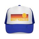 West Virginia Retro Sun Trucker Hat - Vintage Style West Virginia Cap-3
