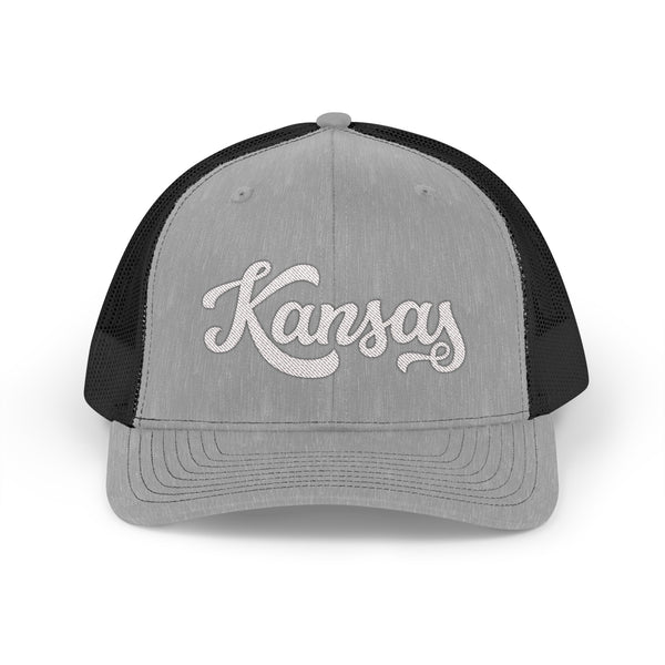 Kansas Snapback Trucker Cap - Embroidered Kansas Hat