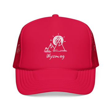 Wyoming Trucker Hat - Wyoming Mountain Cap