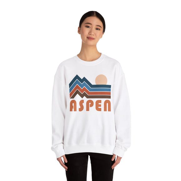 Aspen, Colorado Sweatshirt Retro Mountains, Aspen Unisex Graphic Crewneck