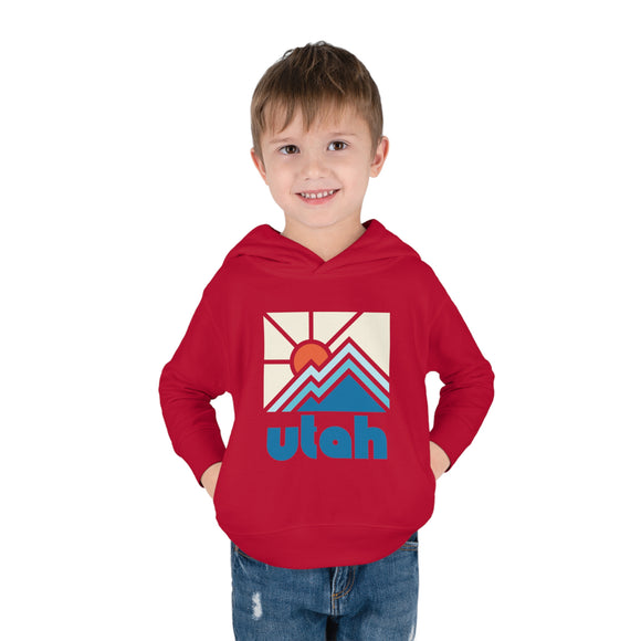 Utah Toddler Hoodie - Minimal Style Unisex Utah Toddler Sweatshirt