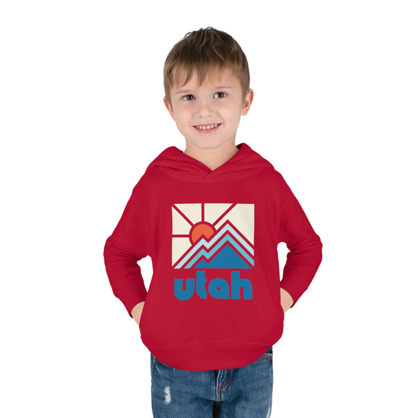 Utah Toddler Hoodie - Minimal Style Unisex Utah Toddler Sweatshirt