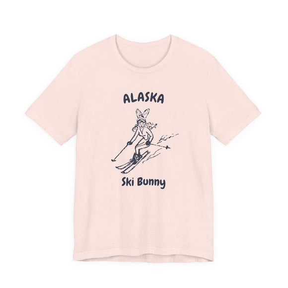 Alaska Ski Bunny T‑Shirt — Retro Skiing Graphic Tee