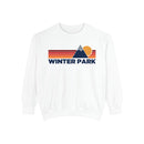 Winter Park, Colorado Mountain Stripes Sweatshirt | Comfort Colors - 100% Cotton-3