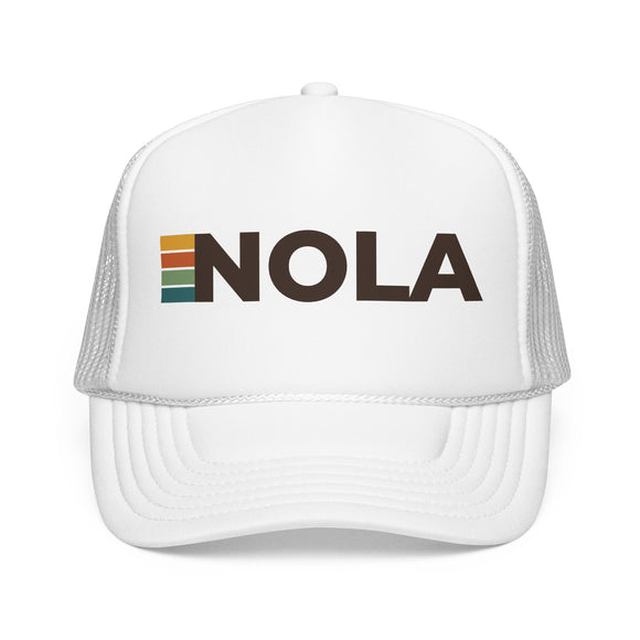 New Orleans, Louisiana Trucker Hat - NOLA Abbr retro cap