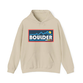 Boulder, Colorado Hoodie - Unisex Sun Boulder Hoodie Graphic Sweatshirt