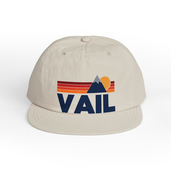 Vail, Colorado Mountain Surf Cap | Retro Light Weight Cap